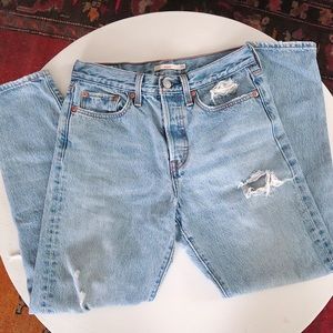Distressed Levi’s Jeans